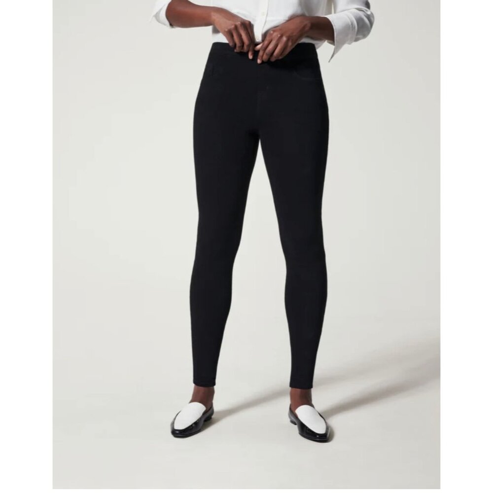 Spanx Womens Black Jean-ins Ankle Leggings Medium